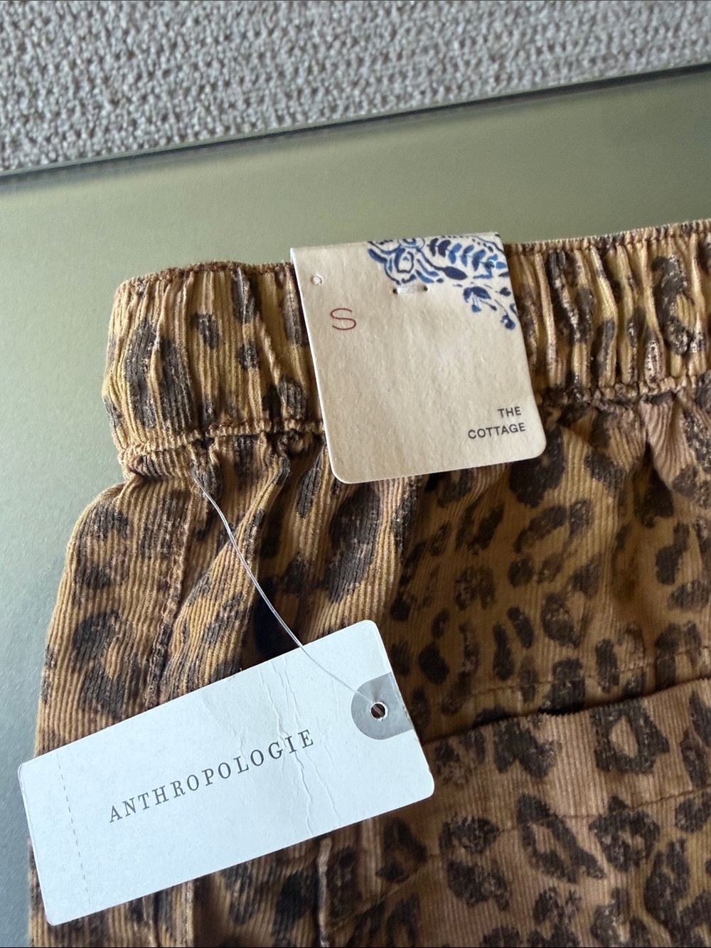 Pilcro The Cottage Corduroy Print Pants S - Picture 5 of 5